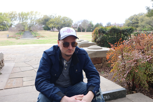 Page 9: Hang on for Dear Life Logo Emblem Trucker Hat