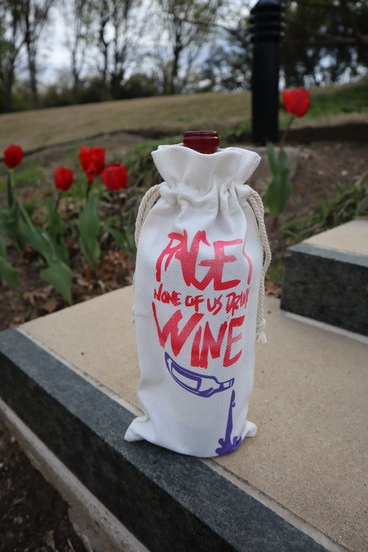 Page 9 "None of us Drink..." Wine Bag